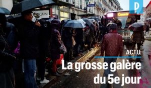Grève : gares et bus bondés, pluie… C’est la galère !