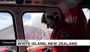 Opération sauvetage difficile sur l'île White en Nouvelle-Zélande