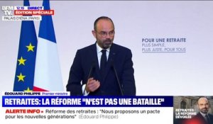 Édouard Philippe annonce un système de répartition par points "indexés progressivement sur les salaires"