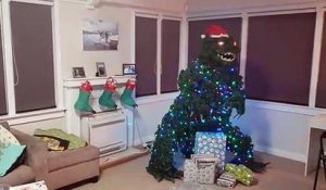 Sapin de noël Godzilla