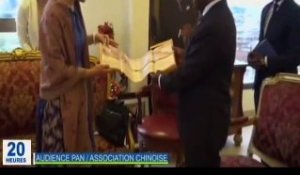 RTG/Rencontre entre le président de l’assemblée nationale et la vice présidente de l’association du peuple chinois  pour l’amitié avec l’étranger