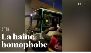 Des grévistes de la RATP couvrent un chauffeur non-gréviste d'insultes homophobes