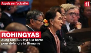 Rohingyas : Aung San Suu Kyi à la barre pour défendre la Birmanie