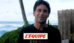 la réaction de Jérémy Florès à l'annonce du surf à Tahiti aux JO 2024 - Adrénaline - Surf