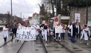 Besançon : une bonne centaine d'internes en grève contre la casse de l'hôpital