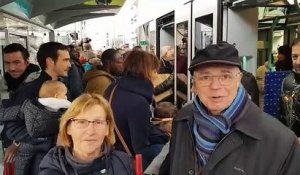 Premier départ pour les annemassiens en tram..direction Genève