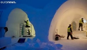 Suède : le Kiruna Ice, un hôtel de glace sculpté par des artistes