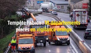 Tempête Fabien : 18 départements placés en vigilance orange