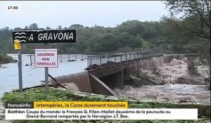 Tempête Fabien : Découvrez les images impressionnantes de la région d'Ajaccio fortement touchée, des maisons et des routes inondées