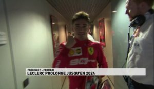 Charles Leclerc chez Ferrari jusqu'en 2024