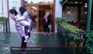 Les touristes désertent Venise, victime d'une énième "acqua alta" depuis novembre