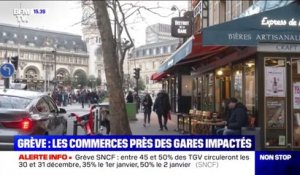 Les commerces situés autour de la Gare de Lyon à Paris fortement impactés par la grève