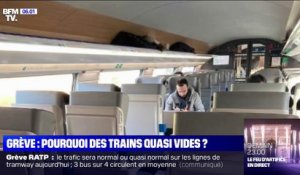 Grève à la SNCF: pourquoi les trains qui circulent ne sont pas tous remplis