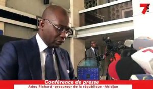 Conférence de presse du Procureur de la République, Adou Richard sur le mandat d’arrêt international lancé contre Soro Guillaume