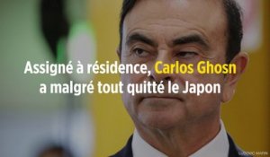 Assigné à résidence, Carlos Ghosn a malgré tout quitté le Japon