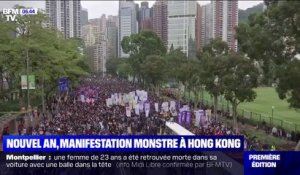 Hong Kong: plus d'un million de manifestants pro-démocratie se sont réunis pour le nouvel an