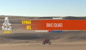 Dakar 2020 - Stage 1 (Jeddah / Al Wajh) - Bike/Quad Summary