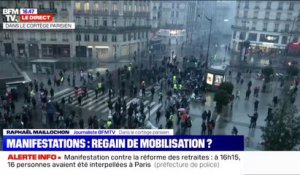 Manifestation contre les retraites: 16 personnes ont été interpellées à Paris selon la préfecture de police