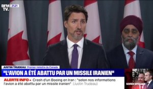 Selon Justin Trudeau, de "multiples" sources indiquent que l'Iran a abattu le Boeing qui s'est écrasé près de Téhéran
