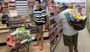 Les Thaïlandais font preuve de créativité énorme pour palier l'interdiction de sacs plastique dans les magasins