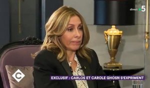 Regardez Carole et Carlos Ghosn qui parlent en exclusivité ce soir dans "C à vous" sur France 5 : "C’est humiliant ce qu’ils ont fait, et injuste !"