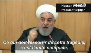 Catastrophe aérienne en Iran: Rohani appelle à l'"unité nationale"