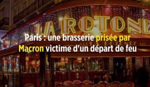 Paris : une brasserie prisée par Macron victime d'un départ de feu