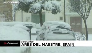 Le nord-est de l'Espagne paralysé par la tempête Gloria