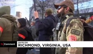 A Richmond, manifestation contre le contrôle des armes à feu