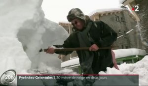 Pyrénées-Orientales : jusqu'à 1,30 mètre de neige en montagne