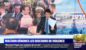 Macron dénonce les discours de violence (2) - 24/01