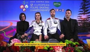 Patinage artistique : le couple Papadakis-Cizeron échoue aux championnats d’Europe