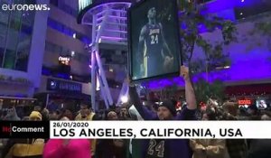 Devant le Staples Center, Los Angeles rend hommage à sa légende, Kobe