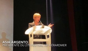 Le discours d’ouverture du festival de Gérardmer par la présidente Asia Argento