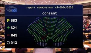 Le Parlement européen a ratifié à une large majorité l'accord de Brexit conclu avec le Royaume-Uni