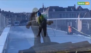 Dernier toilettage pour le pont à Ponts à Tournai