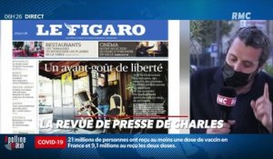 "Les 3 histoires de Charles Magnien" : Les réouvertures à la Une des journaux, et le retour de Karim Benzema - 19/05