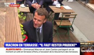 Emmanuel Macron: "C'est un petit moment de liberté retrouvée qui est le fruit de nos efforts collectifs."