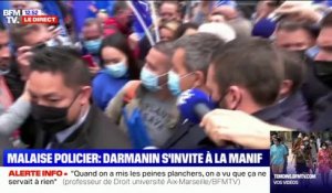 Gérald Darmanin: "Je suis venu pur soutenir les policiers comme je pense tous les français"