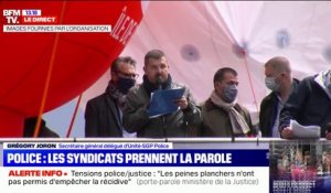 Rassemblement des policiers à Paris: pour Grégory Joron (unité SGP Police), il est "hors de question ici de faire le mauvais procès de la justice"