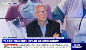 Alain Fischer: "La recommandation est d'attendre au moins trois mois" pour se faire vacciner après avoir eu le Covid-19