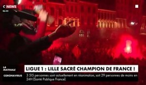 Des milliers de supporteurs ont célébré cette nuit sur la Grand-place de Lille, sans aucun geste barrière, le sacre du Losc, devenu champion de France pour la 4e fois de son histoire
