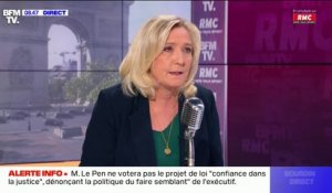 Marine Le Pen sur l'affaire des assistants parlementaires: "Nous sommes innocents des faits qui nous sont reprochés"