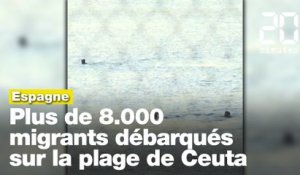 Près de 8.000 migrants ont émergé sur la plage de l'enclave espagnole Ceuta