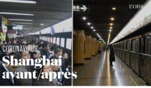 Les images de Shanghai, avant et après l'arrivée du coronavirus Covid-19