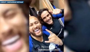 Neymar piège Di Maria et Cavani pour leurs anniversaires