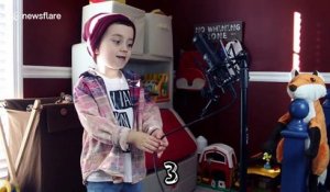 Little rockstar screams his love for FRIES in awesome music video