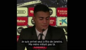 Real Madrid - Reinier fond en larmes lors de sa présentation