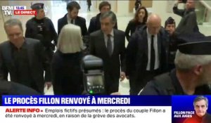 Le couple Fillon part du tribunal de Paris car le procès est renvoyé à mercredi