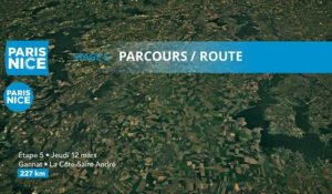 Parcours /Route - Étape 5/Stage 5 : Paris - Nice  2020